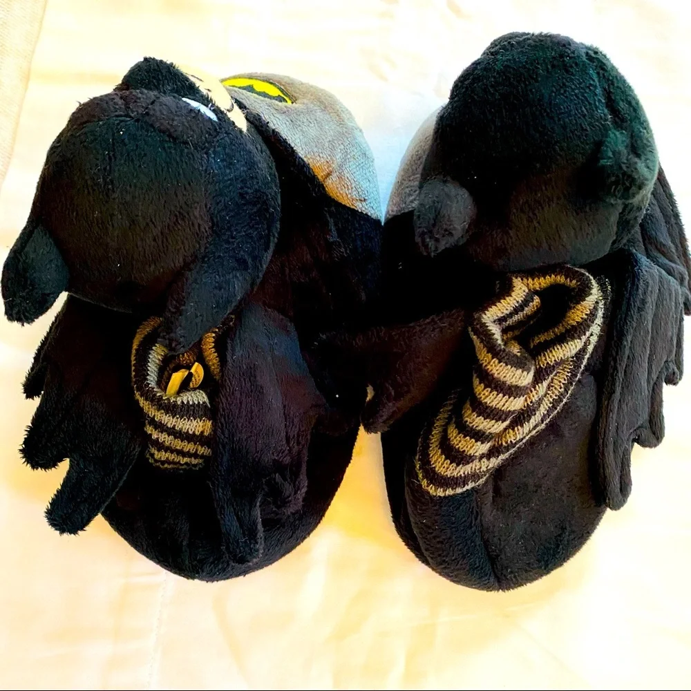 Batman Slippers and Carter’s Dino Onesie.